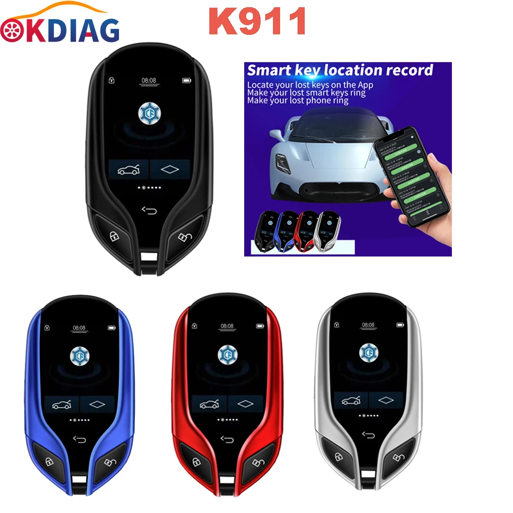 

K911 Smart LCD Car Remote Key for Maserati for All Keyless Entry Cars Upgrade PKE Keyless Entry System for BMW Lexus Audi Newest