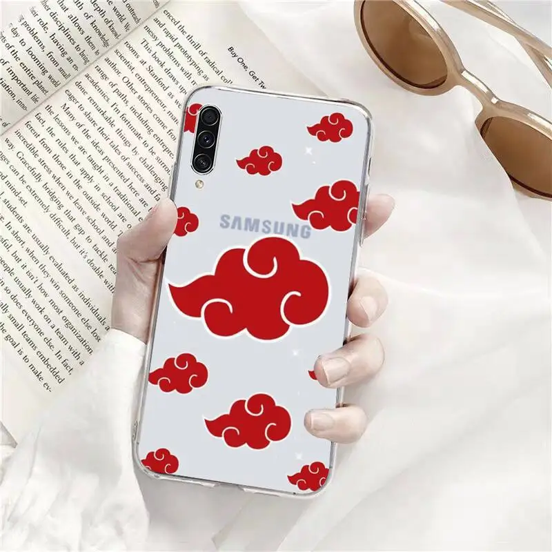 

Akatsuki Naruto Phone Case Transparent for Samsung s9 s10 s20 Huawei honor P20 P30 P40 xiaomi note mi 8 9 pro lite plus