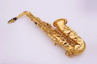 new high quality golden alto saxophone e flat musical instruments played super professional grade gift sax