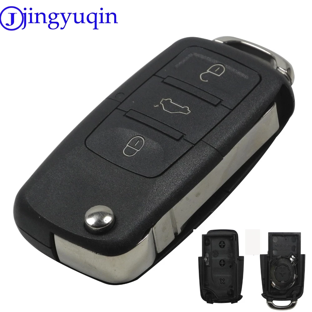 3 кнопки дистанционного ключа оболочки флип складной автомобиля Замена для VW Golf 4