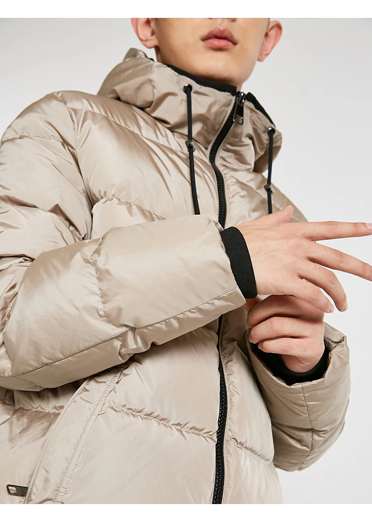 JackJones мужской модный Повседневный пуховик с капюшоном короткая парка пальто мужская одежда 218412509