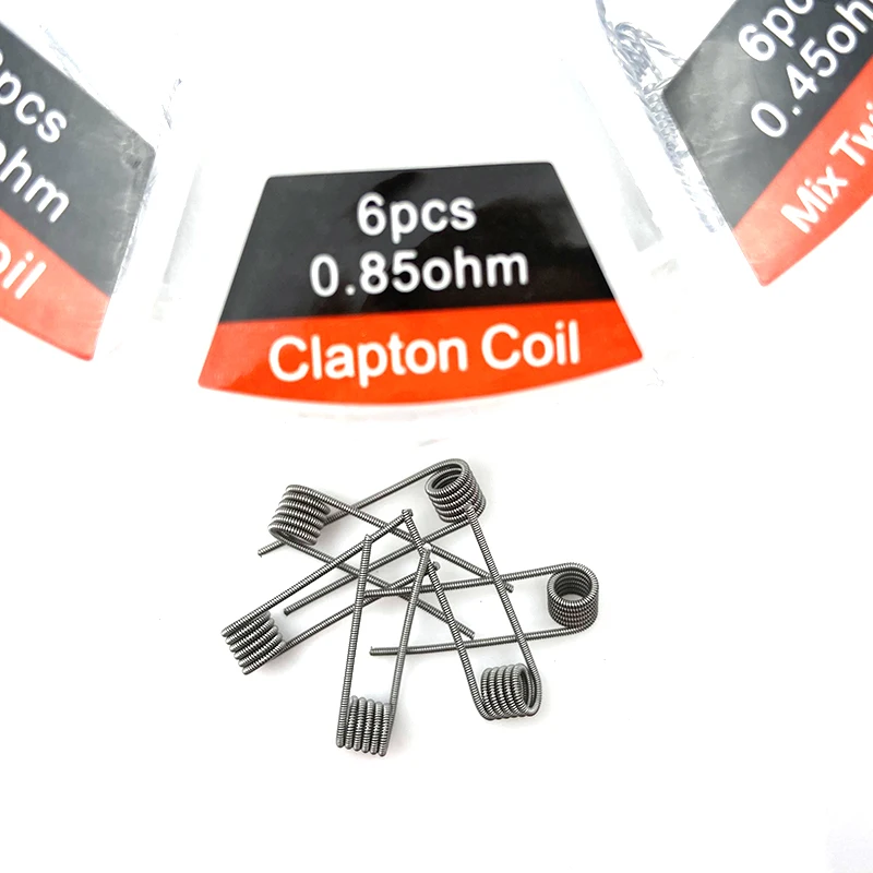 Предварительно обработанная Катушка 8 видов стилей Fused Alien Clapton Hive Quad Twisted Wire с