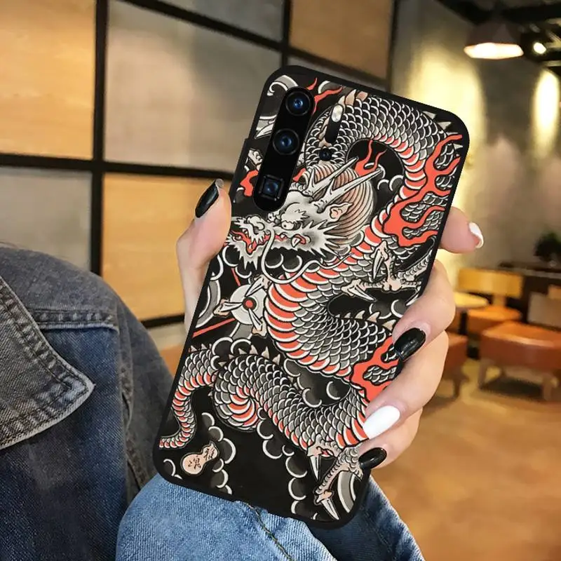 

Chinese Dragon Phone Case Funda For Huawei P9 P10 P20 P30 Lite 2016 2017 2019 plus pro P smart