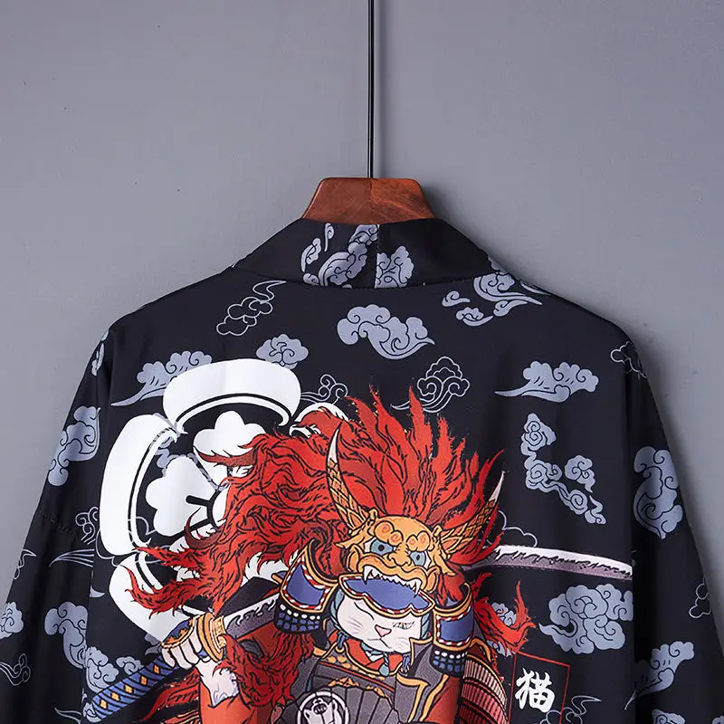 Кимоно Geskeey женское в японском стиле пикантный Тонкий Свободный кардиган с