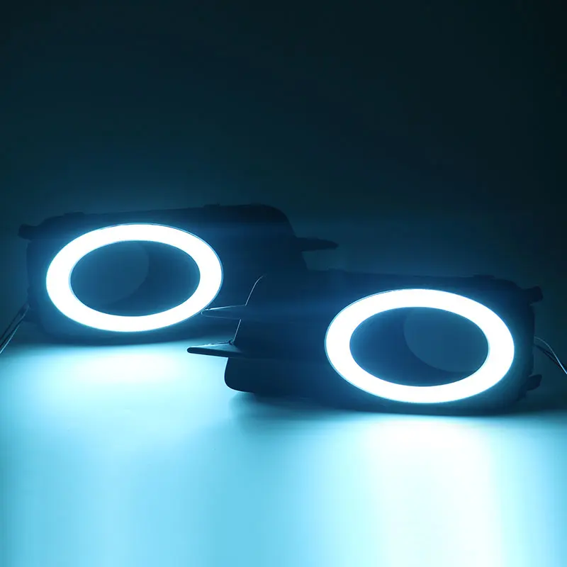 

2pcs LED For Volkswagen VW Tiguan 2009-2012 Daytime Running Lights Fog HeadLamp Cover Day Light Daylight