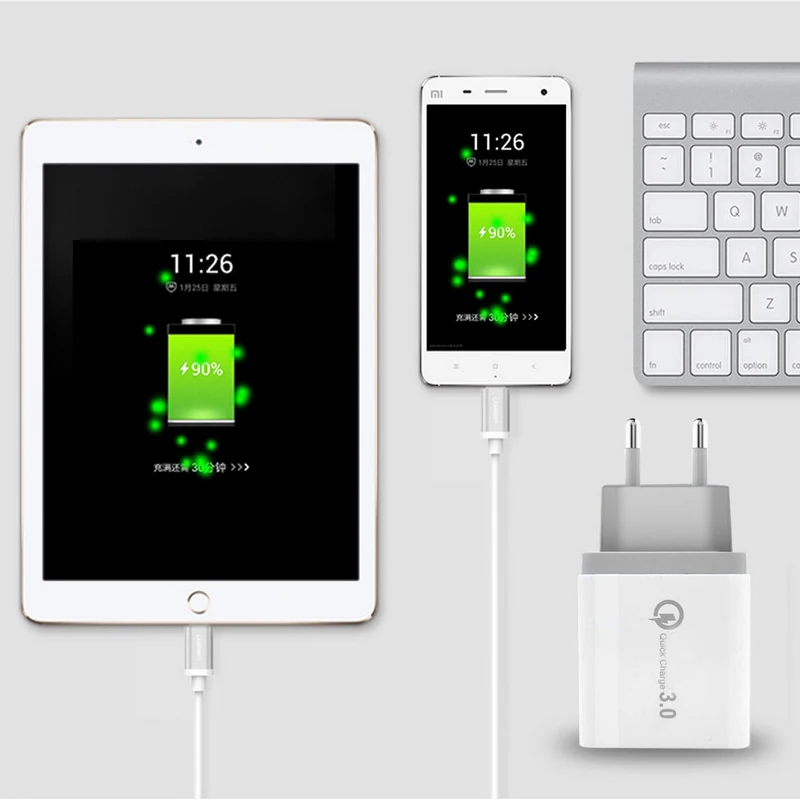 Мобильный телефон зарядные устройства настенный USB адаптер Qualcomm быстрая