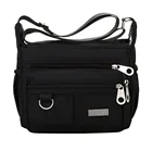 Женские модные сумки-мессенджеры, одноцветные, на молнии, водонепроницаемые, нейлоновые, на плечо, Женская дорожная сумка через плечо, большая ВМЕСТИТЕЛЬНОСТЬ