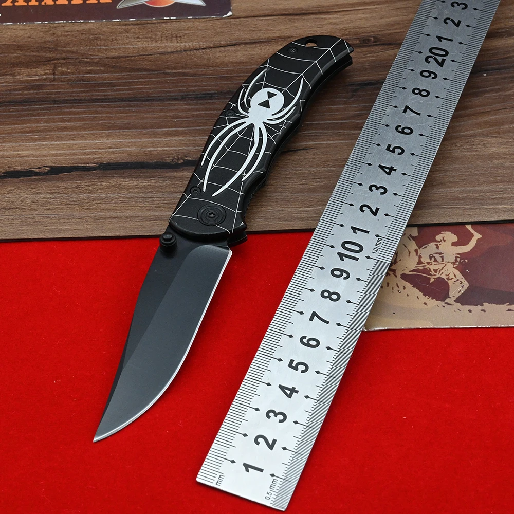 Карманный нож-паук с лезвием 5CR13 складной Мультитул алюминиевой ручкой для