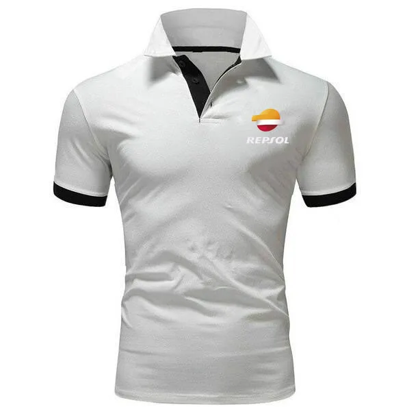 Футболка-поло мужская с коротким рукавом спортивная рубашка отложным воротником