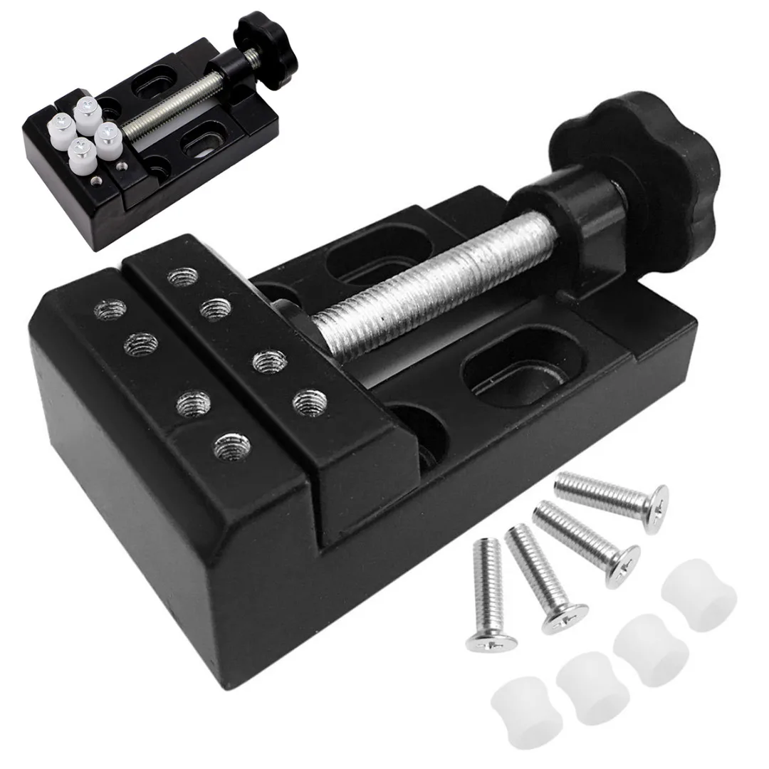 Черная мини-скамейка для резьбы по дереву 1 шт. зажим сверлильного станка ручной