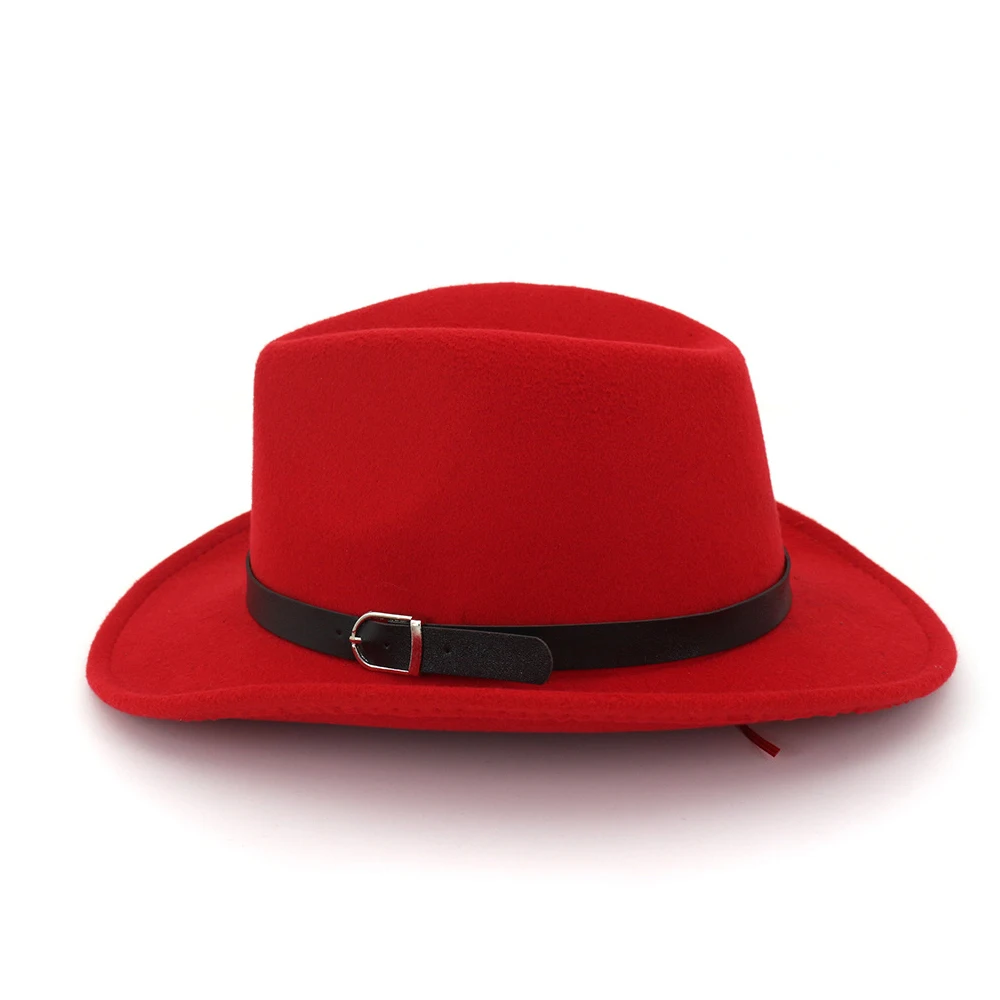 Мужская и Женская Ковбойская шляпа в западном стиле с широкими полями кожаным