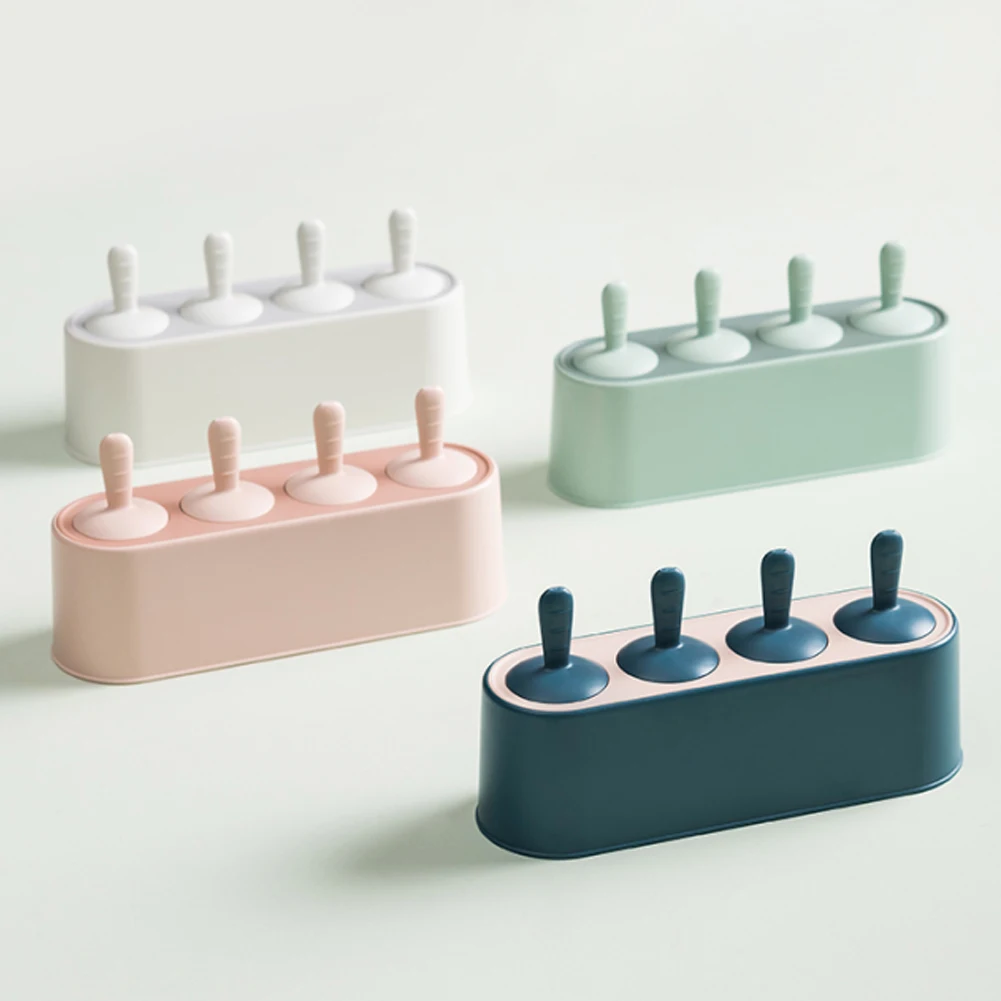 

Многоразовая форма для мороженого "сделай сам", 4 ячейки, форма для мороженого, Нетоксичная, легко моется, форма для домашней еды, домашняя др...