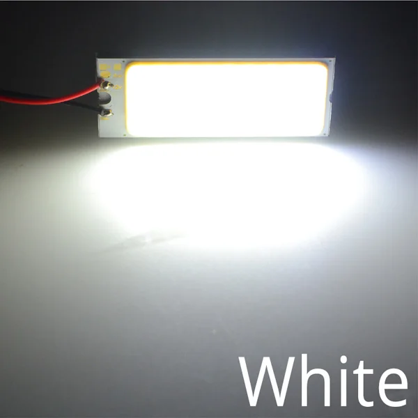 Белый красный T10 Cob 36Led Автомобильные светодиодные лампы W5w C5W C10w 194 панельные лампы для чтения Авто двери резервная лампа купольная гирлянда свет BA9S DC 12v - Испускаемый цвет: Белый