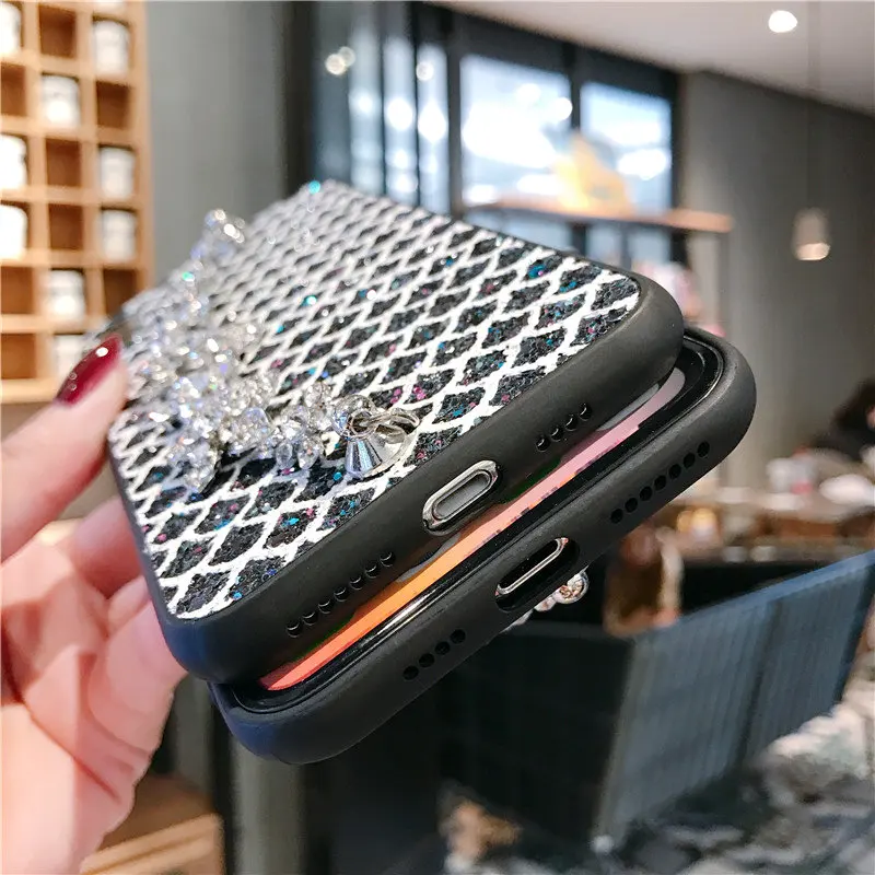 Чехол для телефона Samsung galaxy M10 M20 M30 M 10 20 30 A40S с металлическими цепочками и