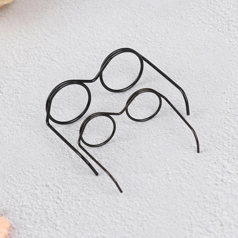 

New Hot! 1/2/5/10 Pcs Fashion Round Frame Lensless Retro Cool Doll Glasses For BJD Doll 1/6 30cm Doll Accessories