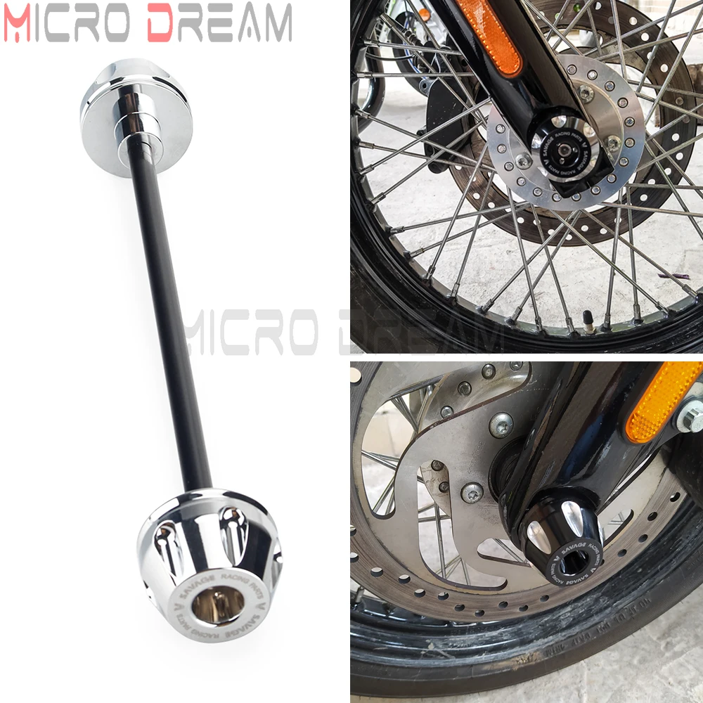 

Chrome Front Axle Fork Crash Slider Caps For Harley Softail Standard 2018-2021 2019 2020 Motorcycle CNC Wheel Falling Protector