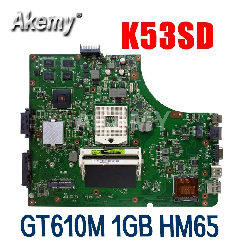 Для For Asus K53SD K53S A53S материнская плата для ноутбука Материнская тест 100% OK GT610M 1GB