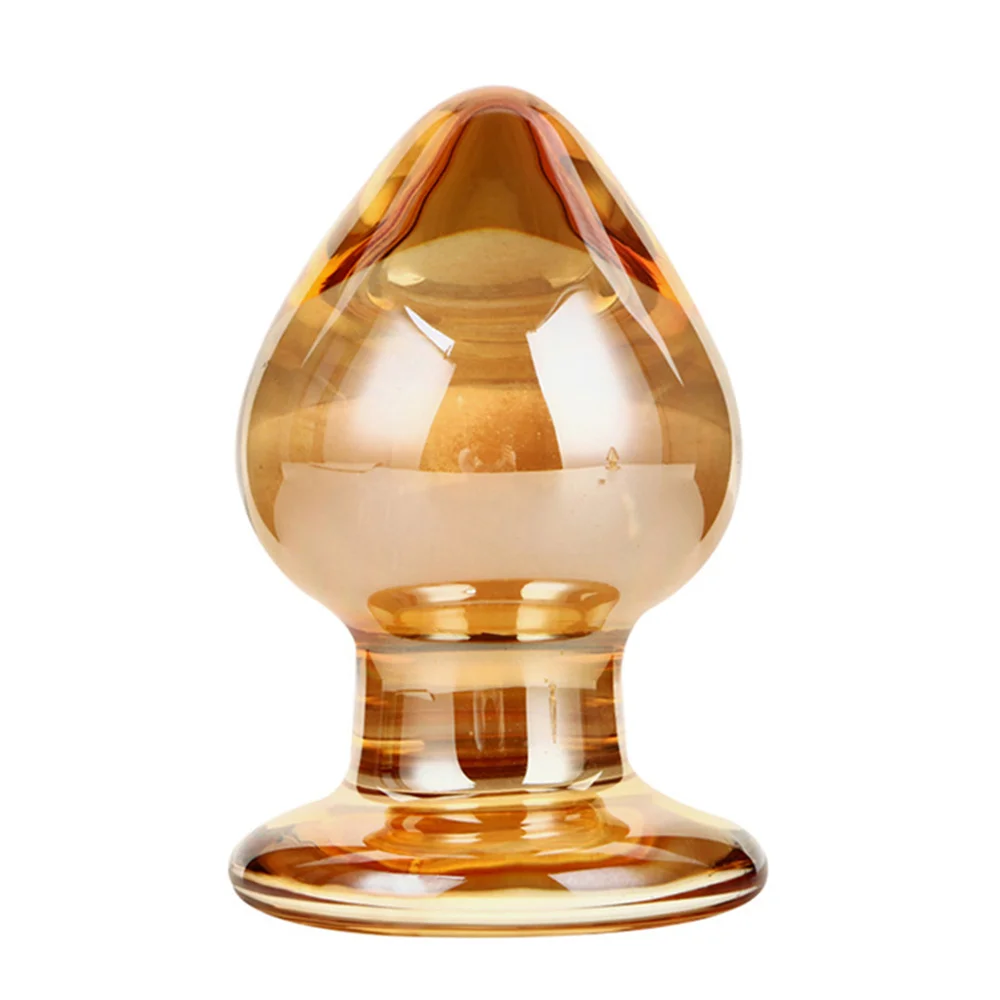 Большая стеклянная Анальная пробка фаллоимитатор большие анальные шарики