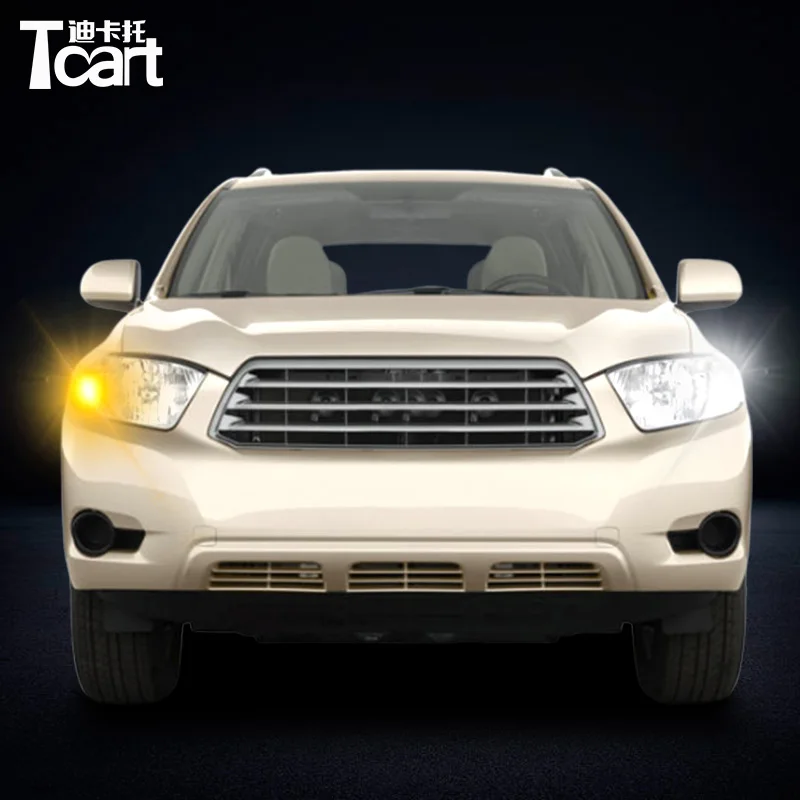 Автомобильные аксессуары для toyota highlander 2008 2009 2010 светодиодные дневные ходовые