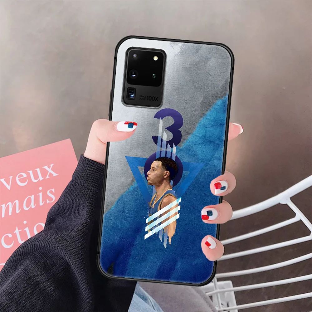 

Stephen Curry 30 Basketball Phone Case Cover Hull For Samsung Galaxy S 6 7 8 9 10 e 20 Edge Uitra Note 8 9 10 Plus black Hoesjes