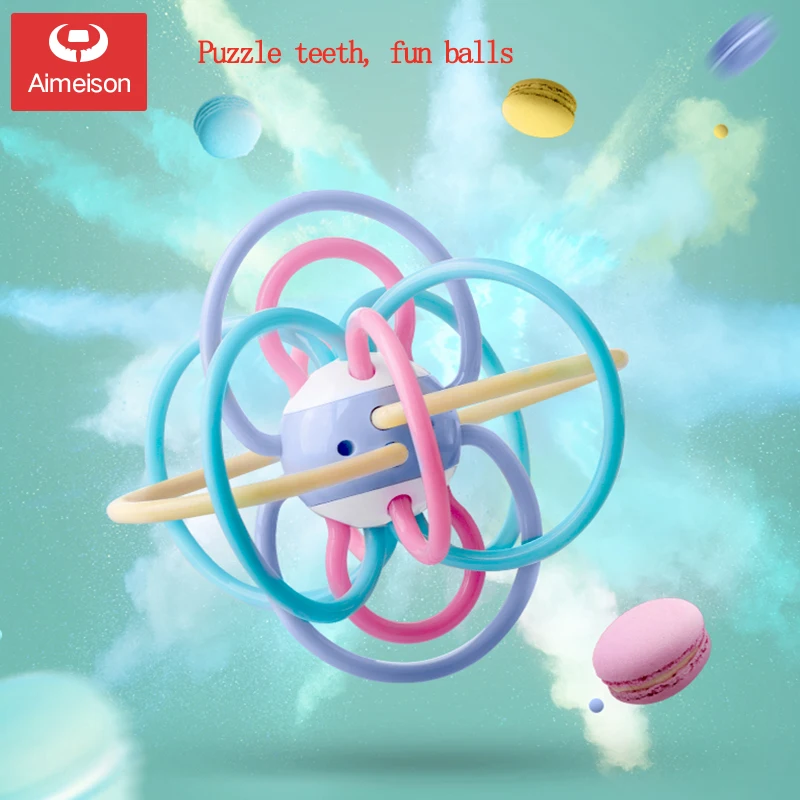 Детский Прорезыватель для зубов Aimeison резиновая погремушка развивающая игрушка |