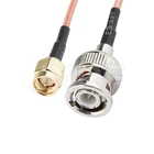 Разъем JXRF, Кабель BNC-SMA RG316, 50 ом, Отрезок кабеля, штекер SMA-штекер BNC, RF коаксиальный Удлинительный кабель, коаксиальный