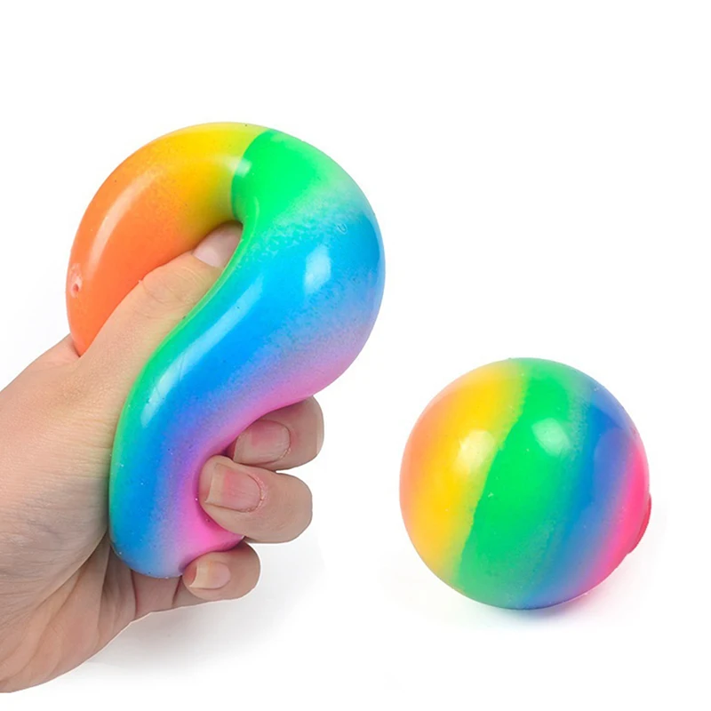 

1PC Colorful Vent Ball Press Decompression Toy Relieve Anti Stress Balls Hand Squeeze Fidget Toy Pack For Child Antistress