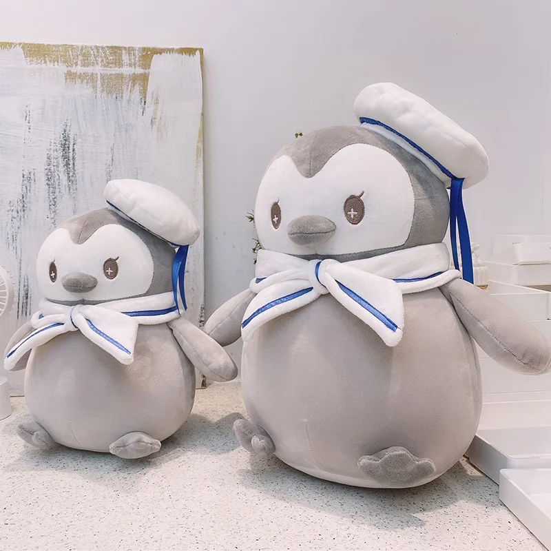 New Style Cute Navy Penguins Polar Bear Plush Toy Doll Cute Doll Children Girl'S Birthday Gift