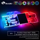Bykski полное покрытие графическая карта водяного охлаждения блок RGB RBW для XFX Rx 5700 XT Черный волкThicc III Ultra Boost Gpu кулер видиокарта