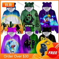 cute cat ear kids favorite hoodie long sleeve tops teen childrens wear shooting star game max boys girls sweatshirt