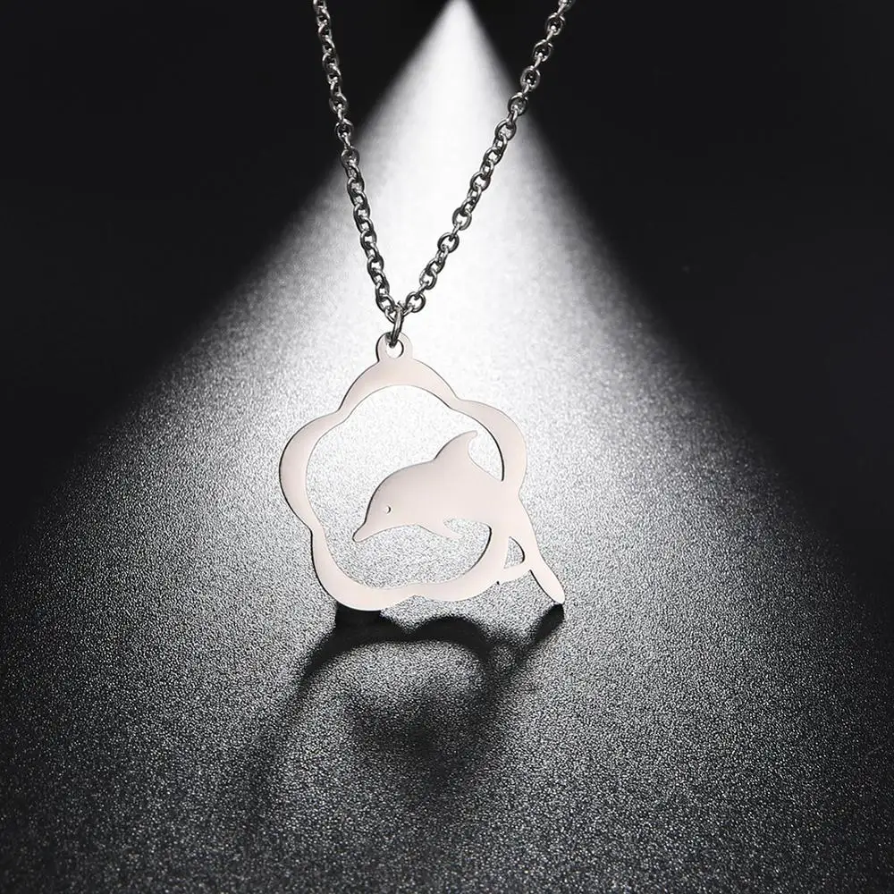 Ювелирный Комплект из колье и серёг нержавеющей стали |