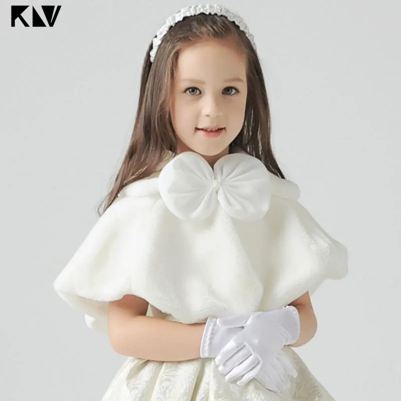 KLV/плотная шаль с цветочным узором для девочек Детское милое болеро большим