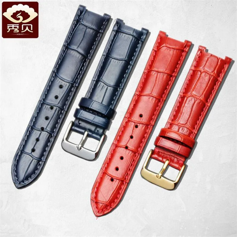 Ремешок из натуральной телячьей кожи для наручных часов браслет с вогнутым