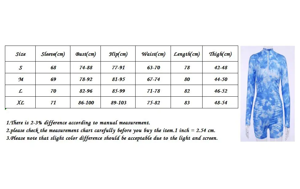 

2020 New New Slim Bodysuit Women Tie-dye Zipper Jumpsuit Long Sleeve Casual Sport Rompers Female Stretch Leotard Crop Overalls