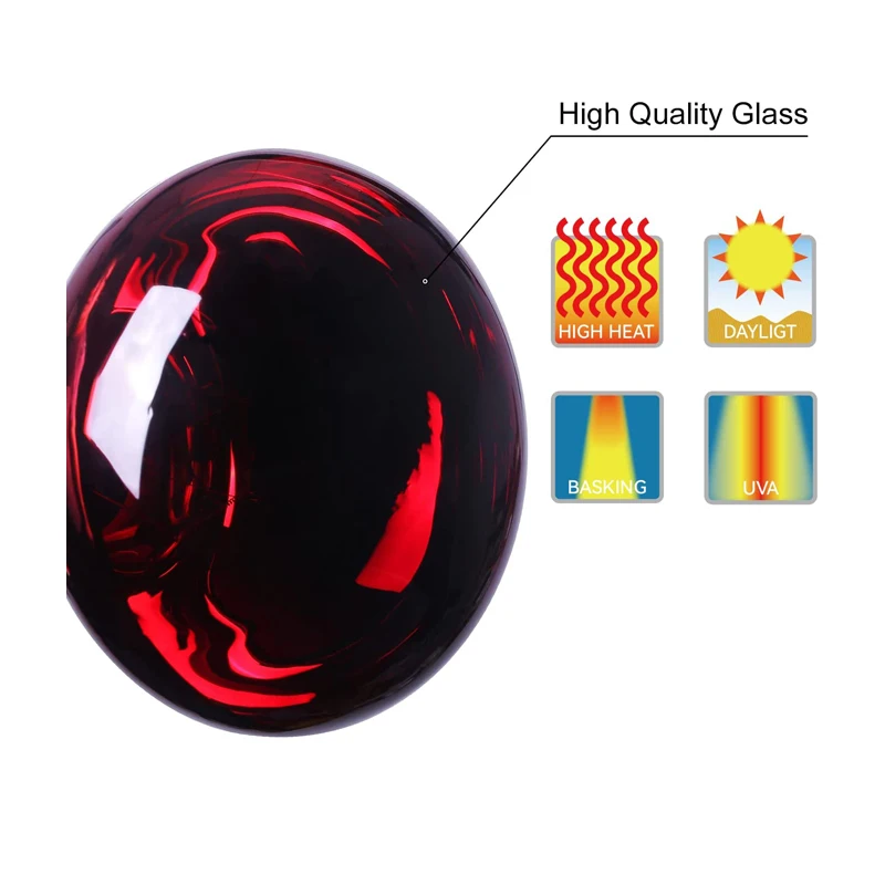 Инфракрасная лампа нагревательная для рептилий ночник черепахи ночного видения