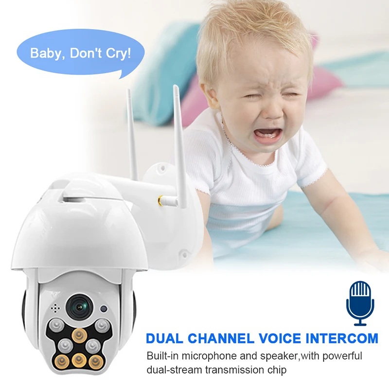 Wifi наружная PTZ ip камера 1080P скоростная купольная CCTV безопасности wifi Внешняя ИК