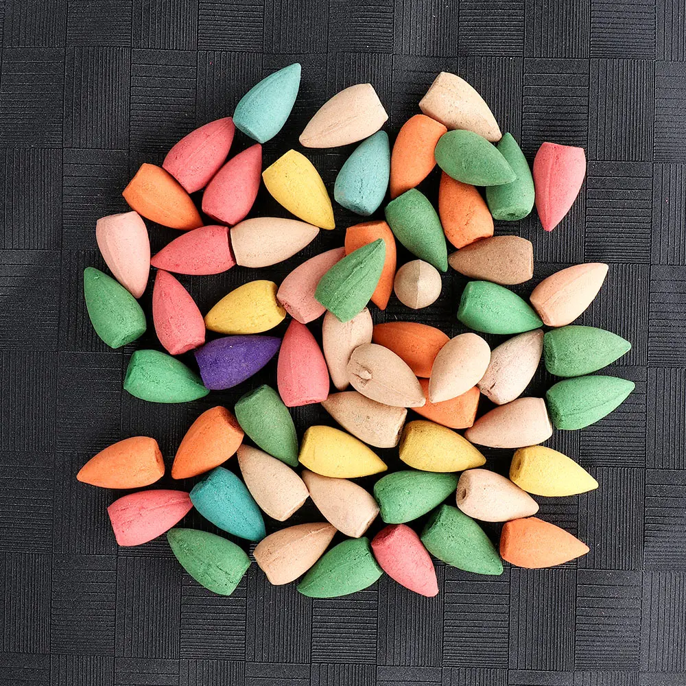 60 шт./упак. Бытовая натуральная башня рефлюкса благовония чай дым ароматизатор |