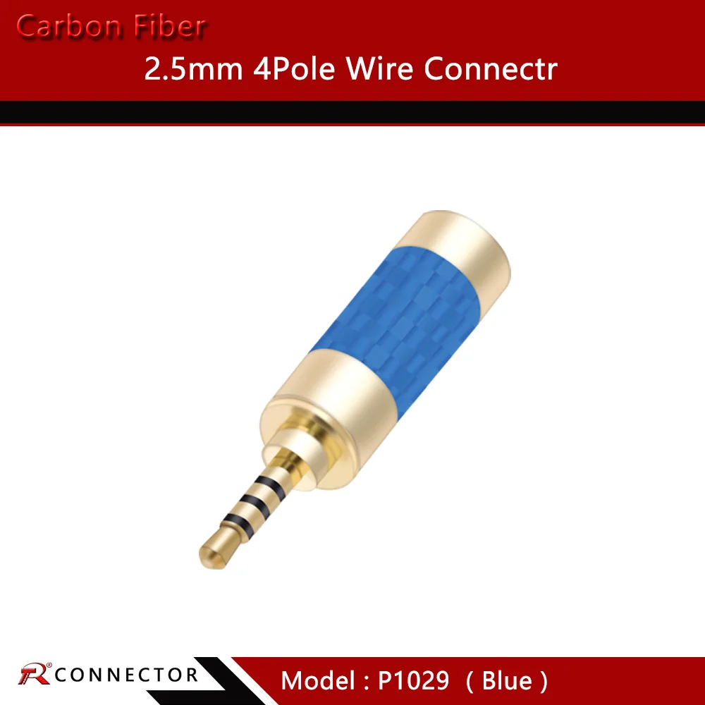 1 шт. высококачественный разъем из углеродного волокна 2 5 мм 4-полюсный