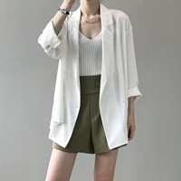 2021 new women thin style coat turn down collar solid color blazer feminino ladies coat casaco feminino tops for women clothes