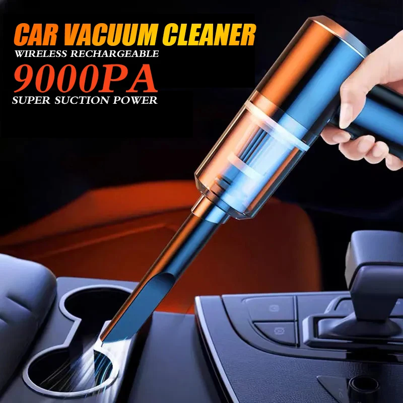 

9000pa Car Vacuum Cleaner Mini Gun style Cleaner Cordless 120W Handheld Portable Vacuum Cleaner For Auto Interior Home appliance