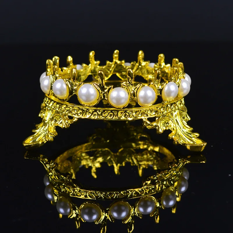1pc Professional Nail Tools Pen Holder Classical Crown Metal Inlay Pearl Brushes Pens Display Stand Rack Art Salon | Красота и