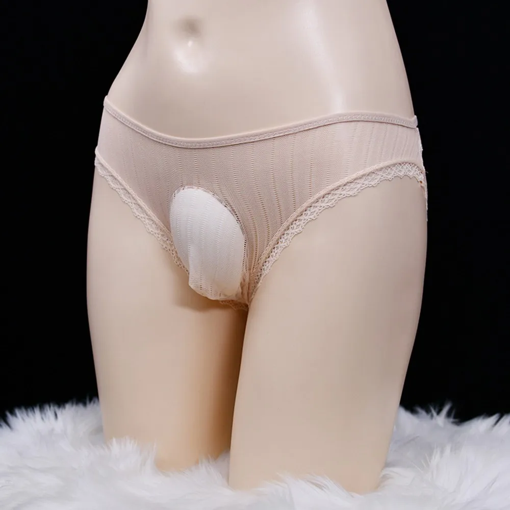 

Men's Underpant Transparent Man Sissy Lace Thong Man Thong Man Sexy Underwear U Bulge Pouch Panties See Through Underpant Bikini