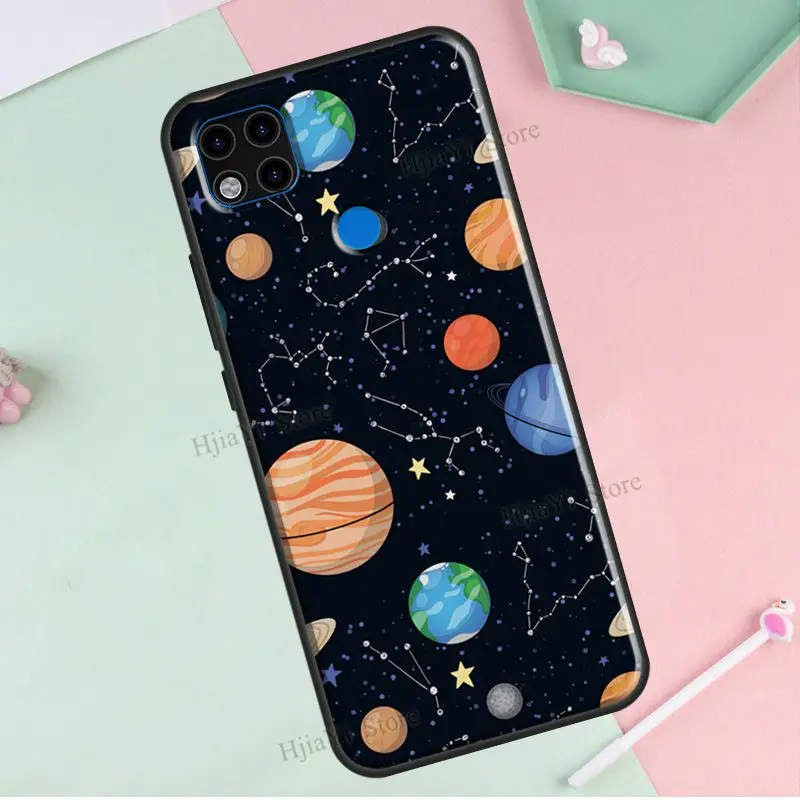Чехол с солнечной системой и созвездиями для Redmi Note 10 Pro 11 9 8 10S 9S 9C 9A 9T | Мобильные