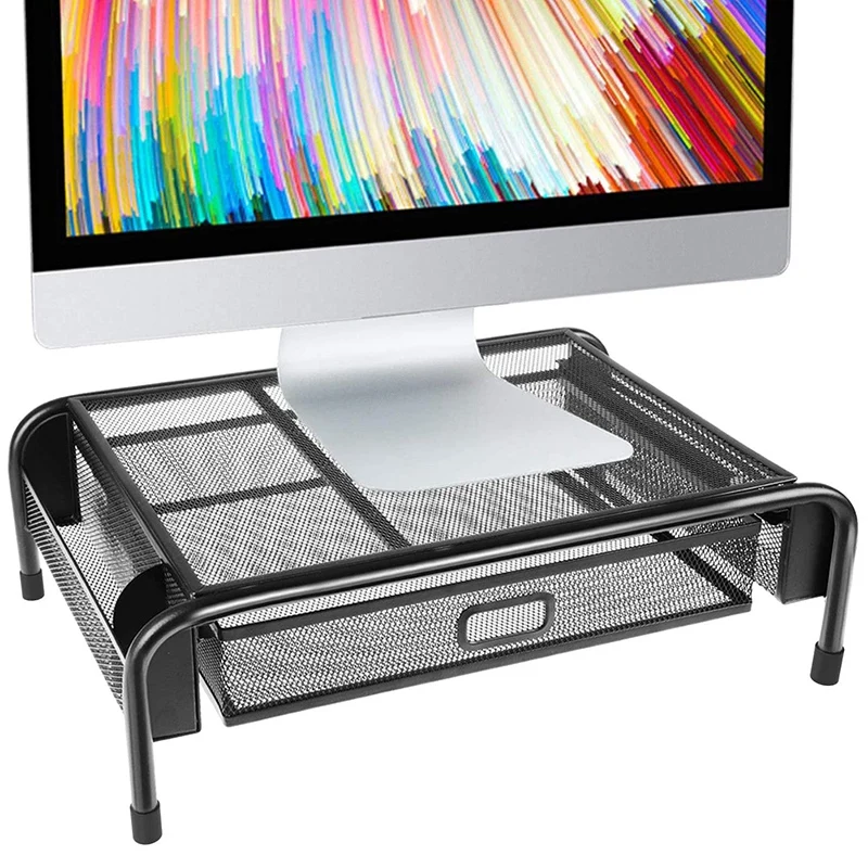 Подставка для монитора сетчатая металлическая подставка принтера с ящиками и