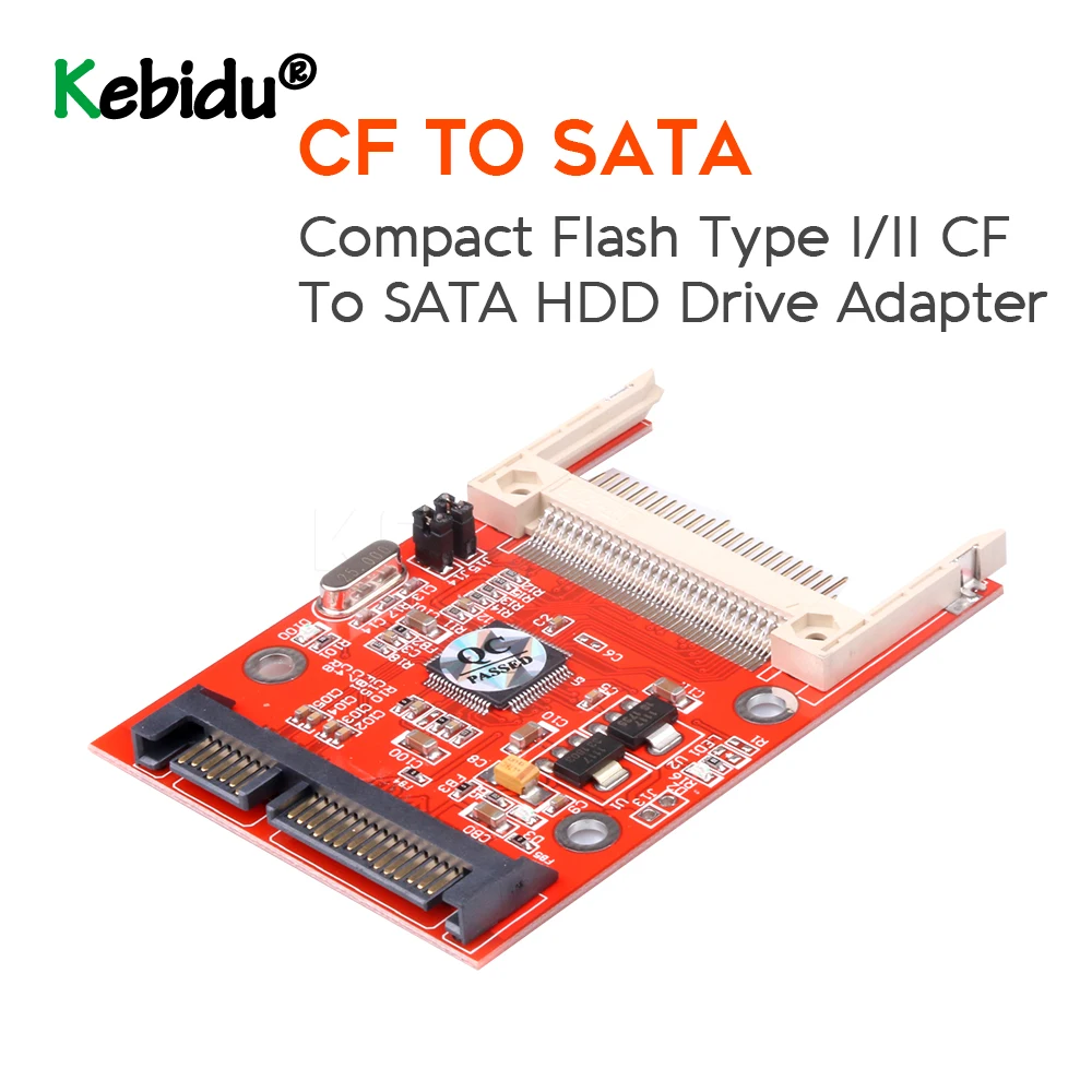 Конвертер CF в Sata компактная флеш-карта памяти до 2 5 SATA 22Pin адаптер-конвертер