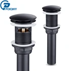 Черная матовая раковина для ванной, для раковины, для слива, двойной стиль, слив для слива, слив для раковины