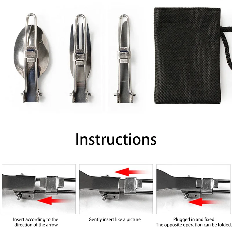3 в 1 уличные складные столовые приборы оборудование для кемпинга складной нож