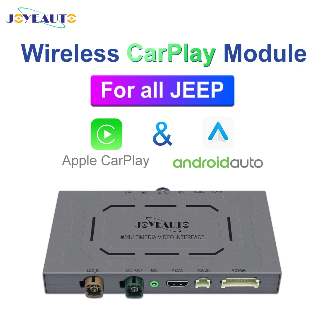 Беспроводной модуль JoyeAuto для Jeep Grand Cherokee XJ KL Wrangler Compass Commander Apple Carplay Android