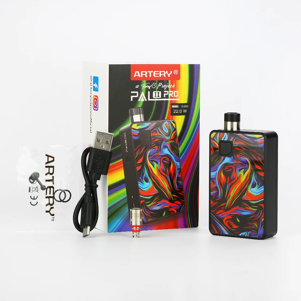 ГОРЯЧАЯ Оригинальная артерия PAL 2 Pro Pod Kit MTL &amp DTL электронная сигарета Vape с