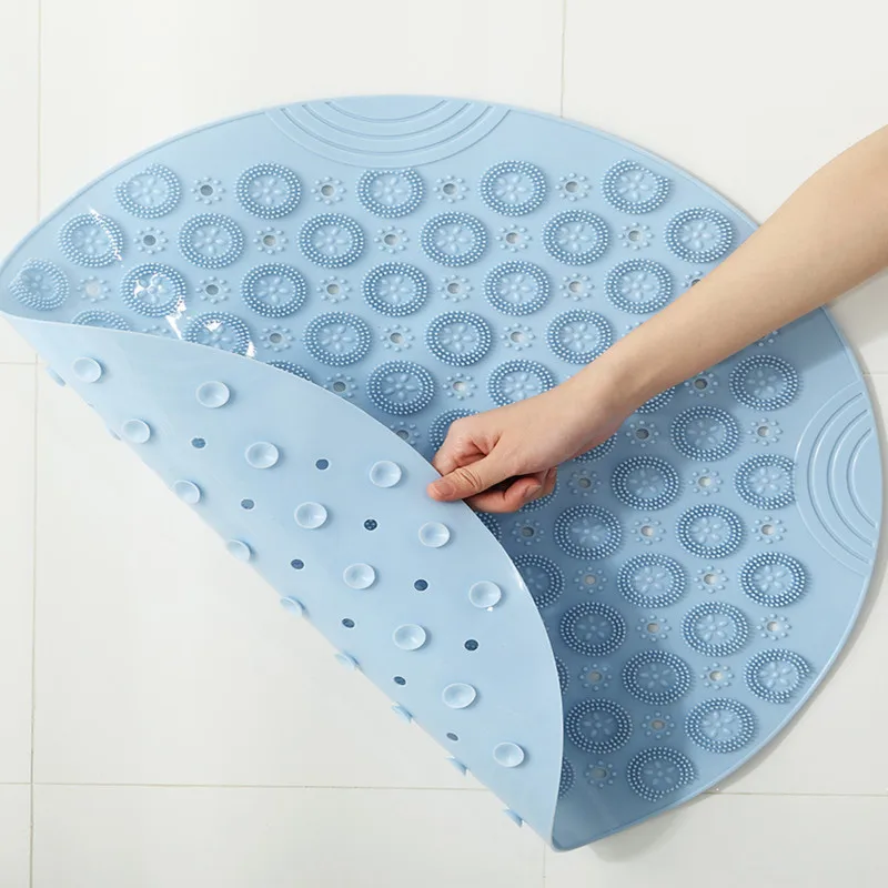 Нескользящий коврик для ванной комнаты из ПВХ круглой формы круг душевые коврики